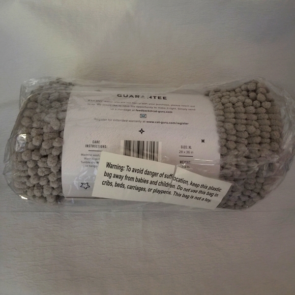 Other - Quirky grey microfiber textured rug